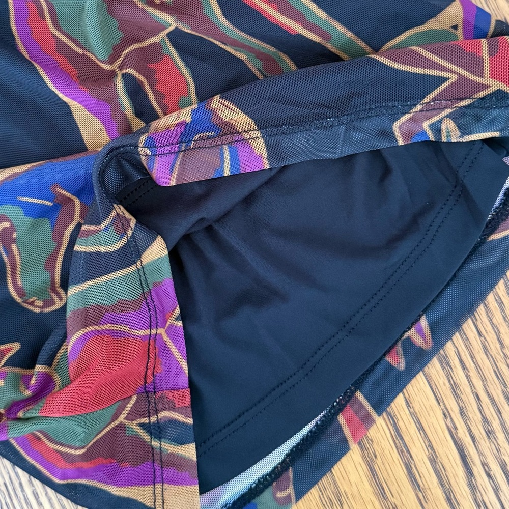 FARM RIO Wild Horses Tulle Midi Dress - Black Horse Print - Picture 6 of 11